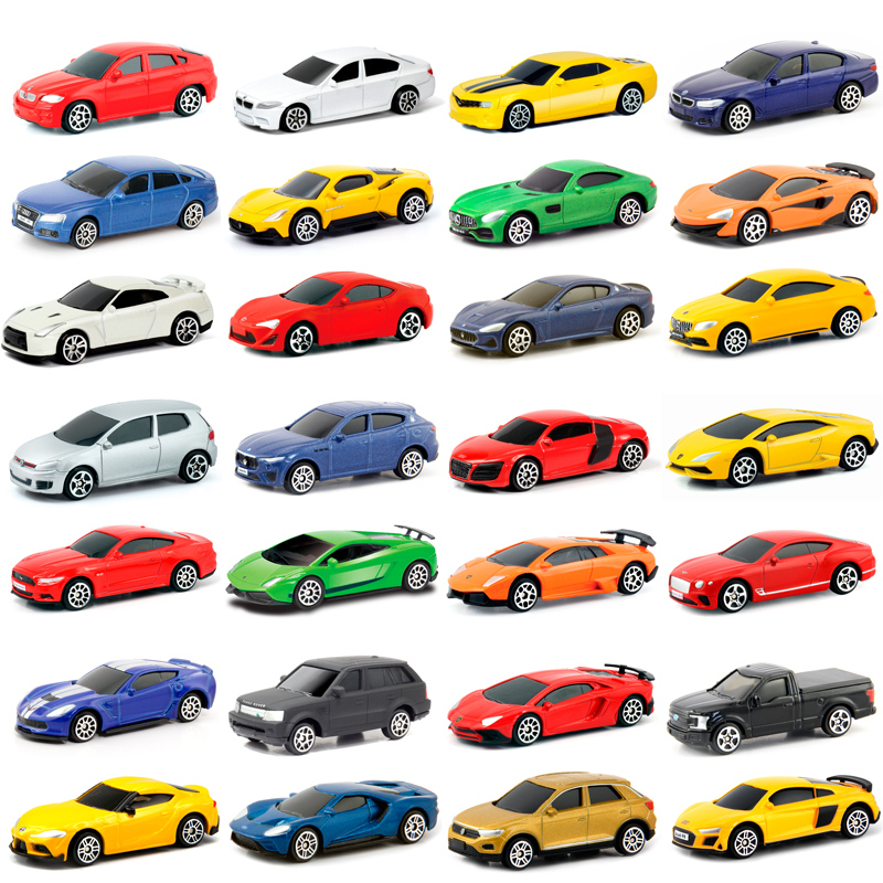 Rmz Children's Car Toy Model 1:64 Yufeng Alloy Car Mini Matchbox Pocket Sports Car Collection Off-Road