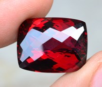 Natural large particles gorgeous iron magnesium aluminum garnet bare stone ring surface 23 98 carats full net body lc grade