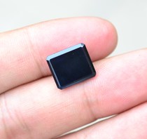 mens ring paragraph natural sapphire luo shi square ring surface particles 9 73 karat cotton crack 11*13