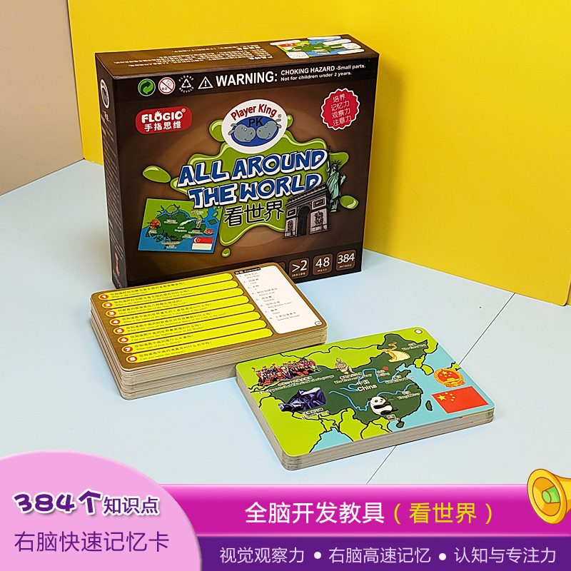 Right Brain Instant Quick Memory World Knowledge Training Card Look At World Early Education Puzzle Whole Brain Development Play Teaching Aids