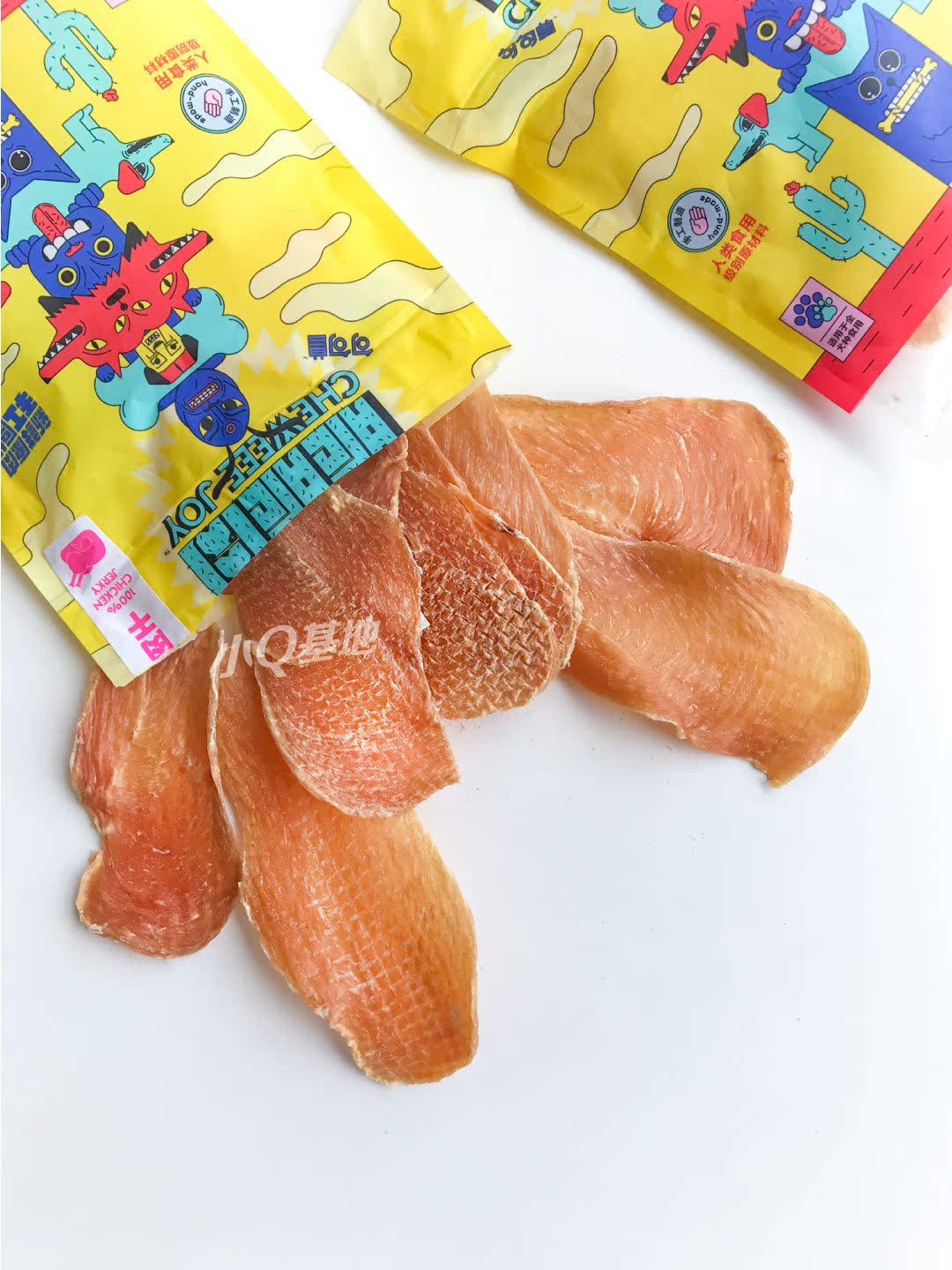 Câu, chó, chó, đồ ăn nhẹ, ức gà thơm và khô, tát, siêu khô, thịt nguyên chất, 100G, 3 miếng - Đồ ăn vặt cho chó pate chó