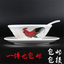 The treasure of the town shop factory direct sales nostalgic old-fashioned ceramic rooster bowl Chicken bowl TVB Chow Xingchi movie prop bowl