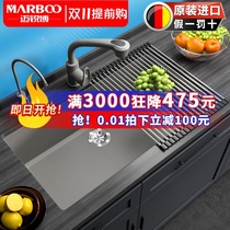 Malibo Germany imported quartz stone sink single tank kitchen handmade granite countertop basin pool 930 set