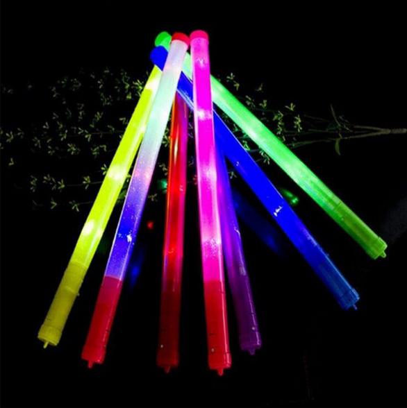 2020 concert plastic fluorescent rod electronic flash rod LED printable logo48*3CM large and rough
