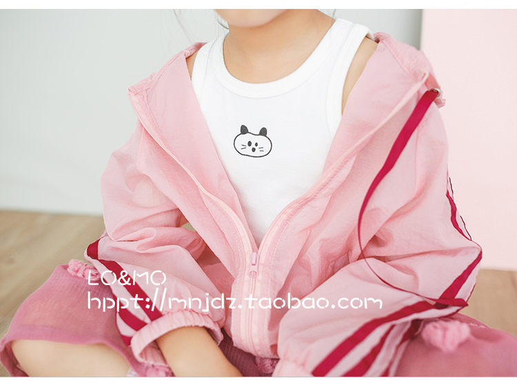 Lồng lồng nhà trẻ em tùy chỉnh của quần áo cô gái bé quần áo chống nắng cậu bé điều hòa không khí áo khoác mỏng áo thể thao ngoài trời mùa hè quần áo áo khoác gió trẻ em