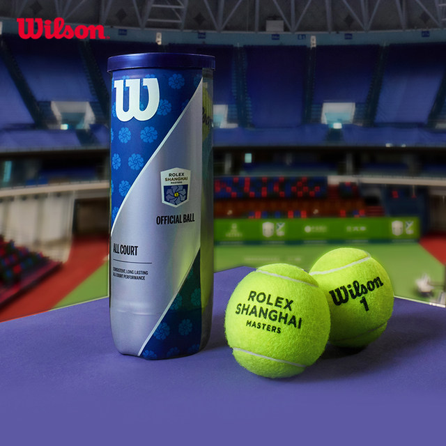 Wilson Wilson Tennis French Open US Open Competition Training Ball Wilson Practice Ball Rubber Can Tennis 3 Pack