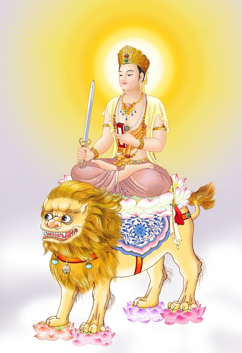 Vinshu BodhisattBodhisattva Buddha statue hanging painting home dedicated to home HD Buddha Mizong Tang Qazxiang Paper plastic packaging junction