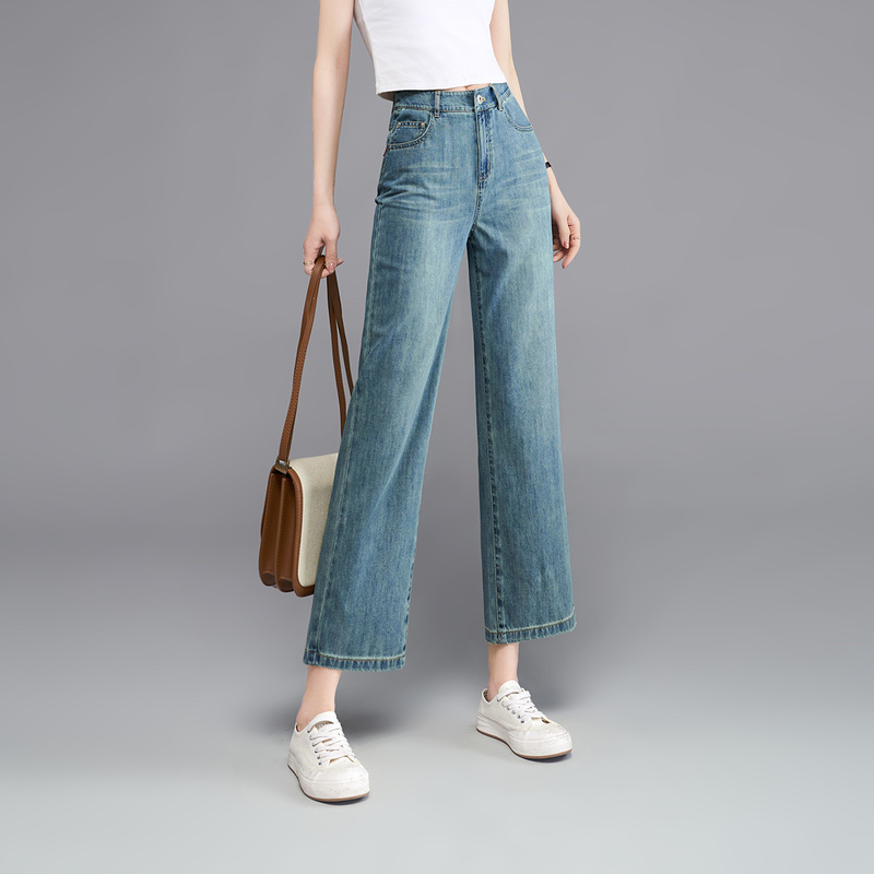 Yalida Summer Women's Ice-Cool Straight Narrow Wide-Leg Jeans, Cool-Feel Cropped Pants, Straight-Leg Pants Dn2207 Yalida Summer Women's Ice-Cool Straight Narrow Wide-Leg Jeans, Cool-Feel Cropped Pants, Straight-Leg Pants Dn2207