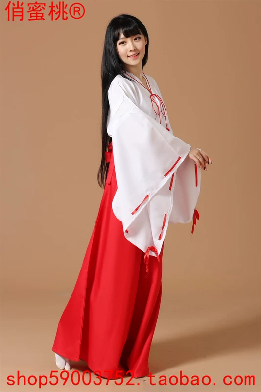 Trang phục cosplay anime Inuyasha Veganulaceae COS trang phục phù thủy Anime Tóc giả 屐 cung tên đạo cụ