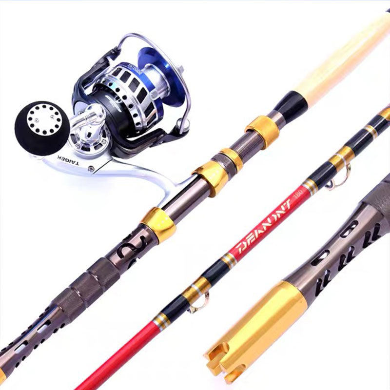 Fishing Rod Deep Sea Sub-Rod Heavy-Pound Iron Plate Towed Fishing Rod-Rod Anchor Rod-Rod Winder Suit Fishing Rod Slow