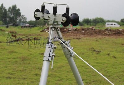 Lightweight aluminum alloy 4 8−6 meters long hand pole bracket gantry frame rubber large pulley with bearing fort gantry