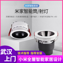 MijiaIntelligent cylinder light led anti-glare ceiling lamp embedded spotlight Ming-mounted track lamp suction top living room No main lamp
