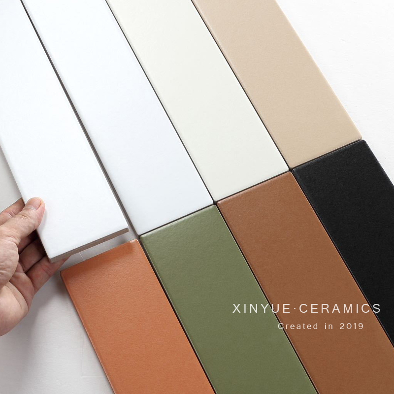 Nordic New Product Green Bathroom Kitchen Wall Tiles 75X300 Full Ceramic Long Strip Tiles Matte White Tiles Nordic New Product Green Bathroom Kitchen Wall Tiles 75X300 Full Ceramic Long Strip Tiles Matte White Tiles