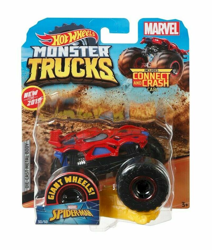 Hot Wheels New Big Wheel Collection Spider-Man Shark Tyrannosaurus Marvel American Version 2019 K116B