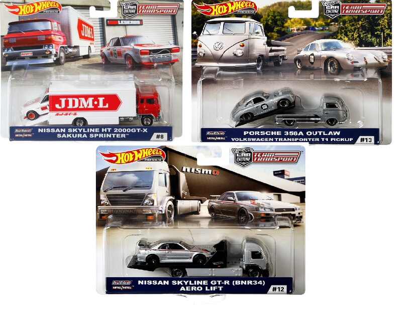 Hot Wheels Car Culture Transport Fleet Transport Set 3 Models 2019 E