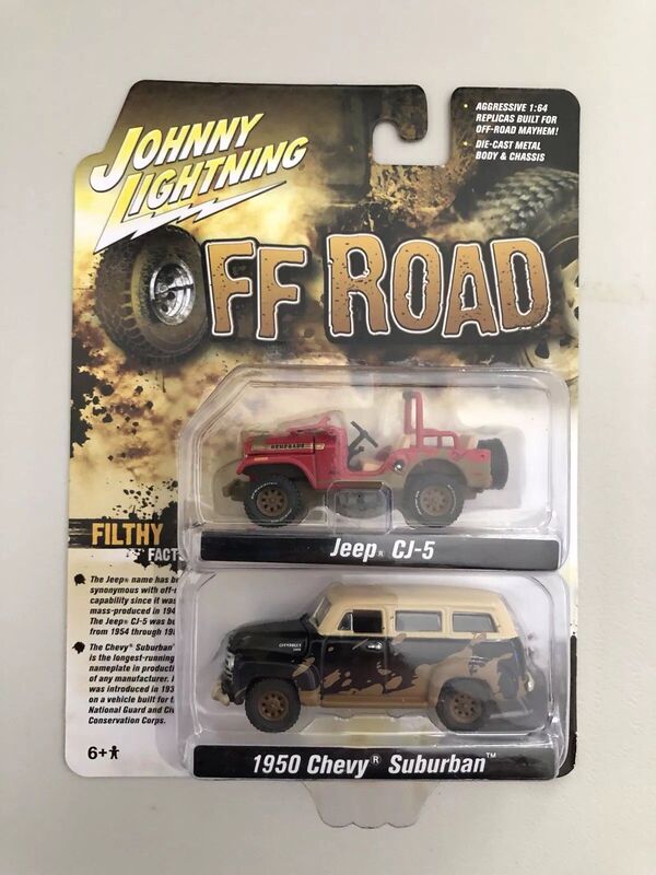 Johnnylightningjeepcj5-Chevrolet Suburban Twin Car Set 2018Ck1044