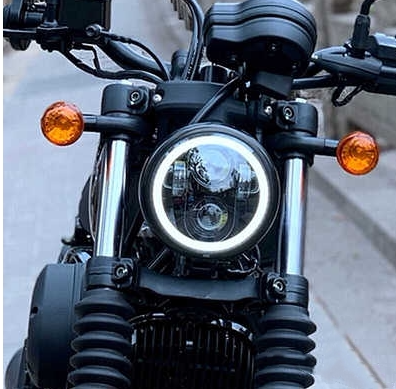 Light riding large Han GV300S Living room lamp retrofit LED angel eye line lights day night driving without distortion Direct installation