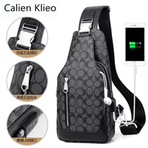 Calien Klieo new chest Bag Mens bag shoulder shoulder bag fashion trend student chest backpack