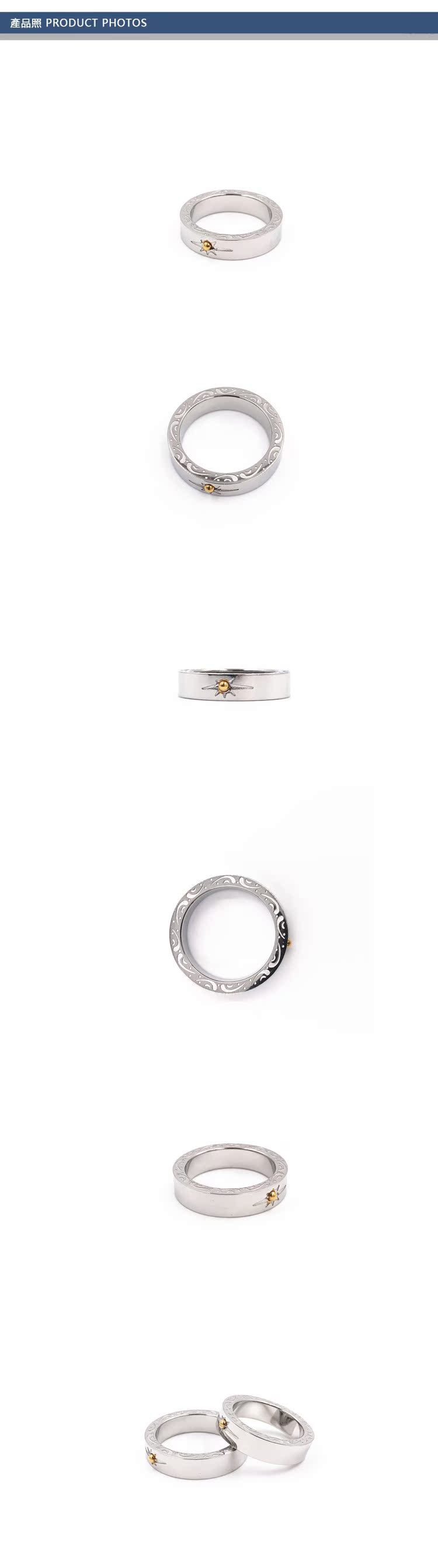 Bague mixte OTHER   en Acier au titane - Ref 3087276 Image 9