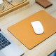 Molanxi double-sided cowhide desk pad mouse pad ປີ້ນກັບກັນໄດ້ສໍາລັບຫ້ອງການແລະເຮືອນ ການອອກແບບໂຄງສ້າງງ່າຍດາຍ