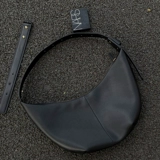 Минималистичная мягкая кожаная сумка подмышку, сумка на одно плечо, изысканный стиль