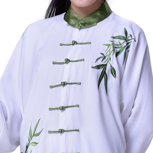 Huanglong Spring и Summer Free Grading jiajia cotton tai chi одежда Женская синяя и белая фарфоровая производительность боевых искусств