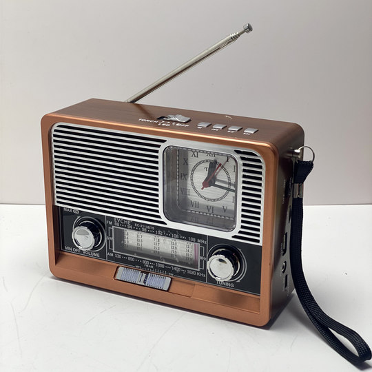 Exportación de radio europea y americana, retro, banda completa, tarjeta de audio Bluetooth, disco U, carga solar, iluminación de emergencia