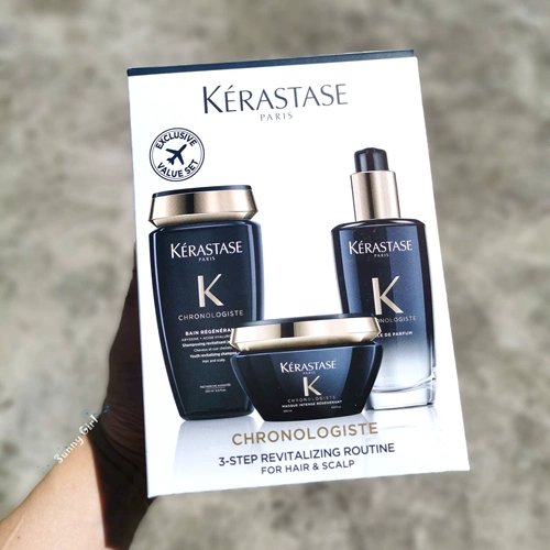 Kerastase, шампунь, масло для волос, маска для волос, комплект, 250 мл, 100 мл, 200 мл, 3 предмета