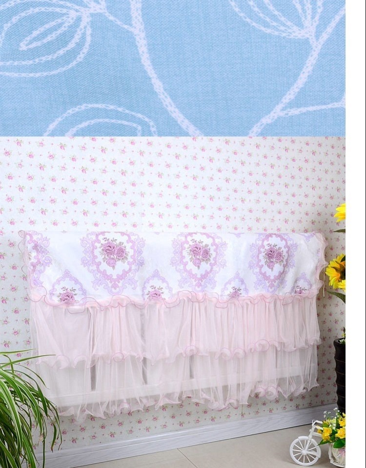 Bộ tản nhiệt Ren hộ gia đình 2018 Bụi che Vỏ bọc Trang trí Vải Không bao gồm tất cả Vải che rèm Mới - Bảo vệ bụi áo trùm máy giặt vải dù