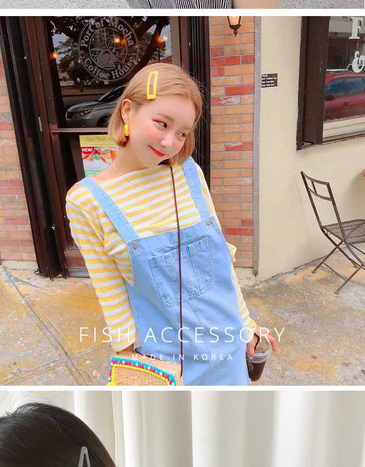 Hàn Quốc phụ kiện tóc Dongdaemun in lưới màu đỏ kẹp tóc màu cơ bản 掰掰 clip macaron bangs clip card - Phụ kiện tóc bộ dây buộc tóc cho bé gái
