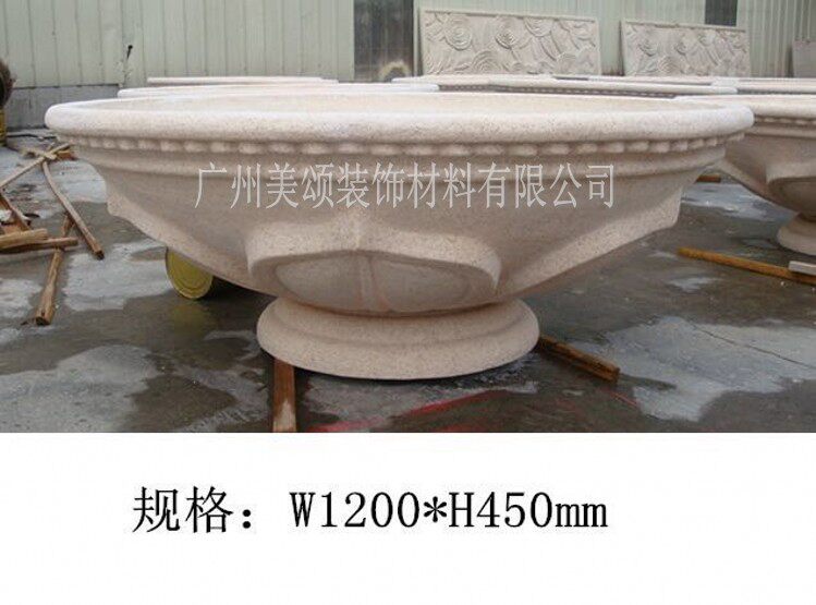 Sand rock relief flower pot Sand rock stone carving flower pot Glass fiber artificial sand rock Outdoor sand rock sculpture European-style flower pot