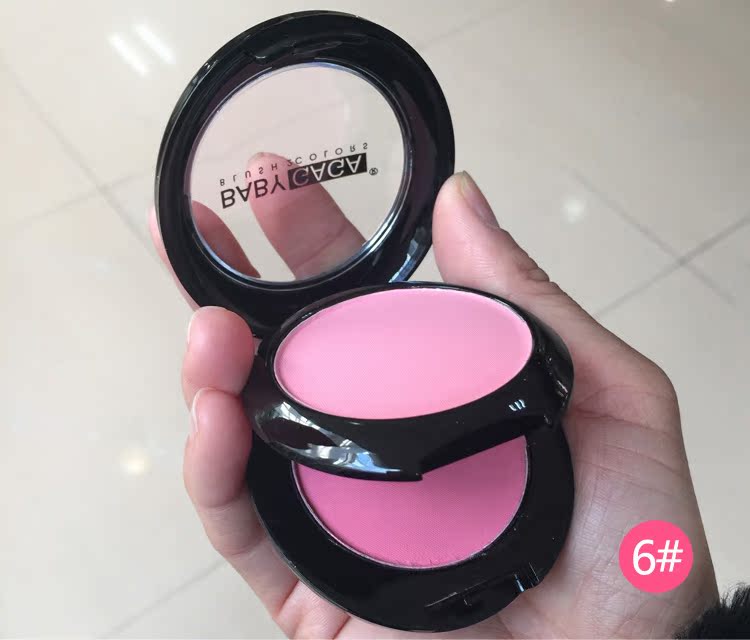 Authentic BABYGAGA air skin blush double color mờ pearlescent rouge trang điểm nude tự nhiên kéo dài khả năng sửa chữa má hồng bobbi brown