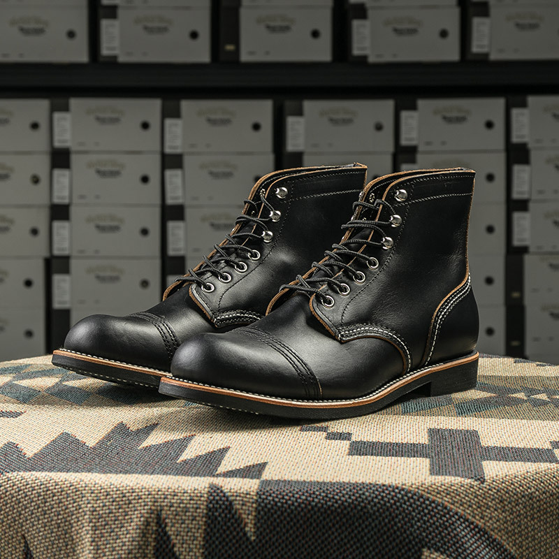 Ticktock 8111/8086 Black Wine Red Leather Goodyear Work Boots American Retro Motorcycle Paratrooper Ticktock 8111/8086 Black Wine Red Leather Goodyear Work Boots American Retro Motorcycle Paratrooper
