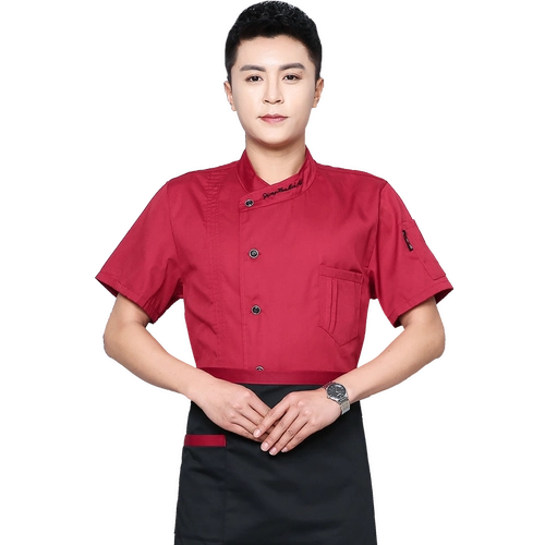 Шеф-повара Работа в одежде летняя мужская кухонная одежда с короткими рукавами