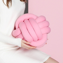 15 colors Nordic Wind knotted Pillow Girl Hearts Cute Sofa hand pillows Indecoration lean Pillow Personality Spherical holding pillows