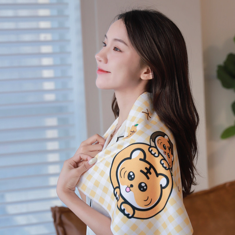 Young Girl Hearts Original Home Towels Ins Big Yoshimeng Tiger Bamboo Fiber Couple Cartoon Wash Face Student Face Towel