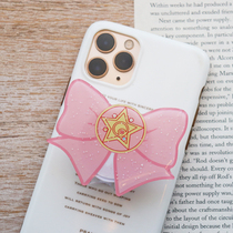 Teenage Girl Hearts Butterfly Knots Pink phone bracket Multi-functional mobile phone shell patch holding frame Foldable universal gift