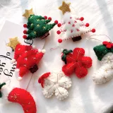 Шерстяной войлок, подвеска, ручка ручной работы с аксессуарами, декор, со снежинками, DIY