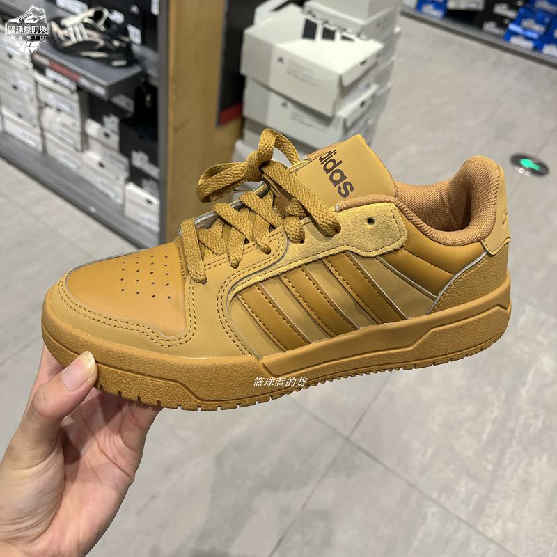 Adidas Neo Entrap Men's and Women's Shoes Casual Versatile Low-Top Sneakers Ginger Yellow Id6053 Pink Ie3904