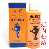 Hippocampus Jinbao liquid ornamental fish with rotten meat rotten fins blood pine fish disease treatment agent lucky map parrot fish