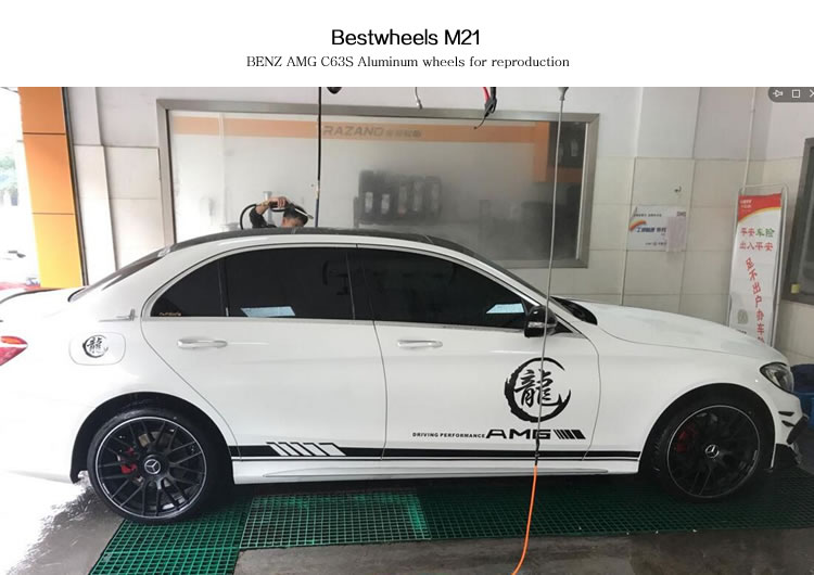 19/20 inch cho sửa đổi trung tâm bánh trước và sau của Mercedes-Benz C63s C200 GLC E300 được rèn chuông lốp AMG 	giá vành ô tô