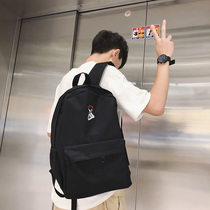 Han Edition Canvas School Bag Mens Fashion Trends Academy Wind Junior High School College Students Computer Travel Double Shoulder Backpack