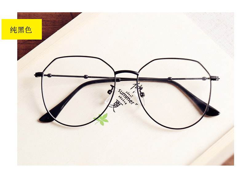 Kính nữ Hàn Quốc phiên bản của triều retro Harajuku phong cách ulzzang đa giác đồng bằng khuôn mặt tròn khung khung với cận thị