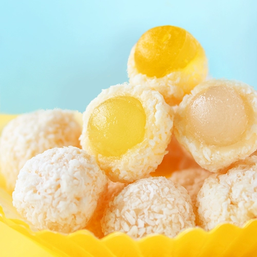 南国 Food Hainan Specialty Happy Coconut Ball 100GX5 Кокосовой кокосовый отпуск подарок подарок сэндвич -фрукты ароматные закуски