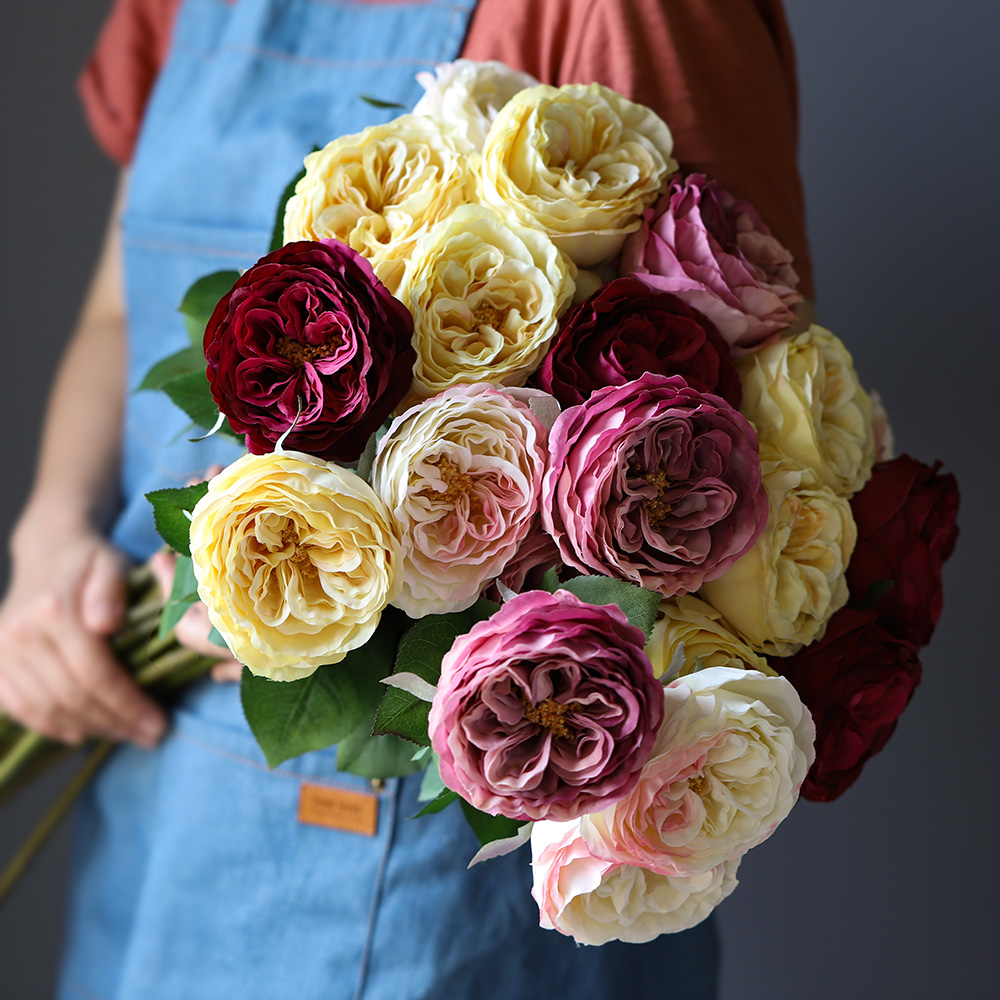 Ins wind light luxury wind Beijing tea rose peony rose flower simulation decoration