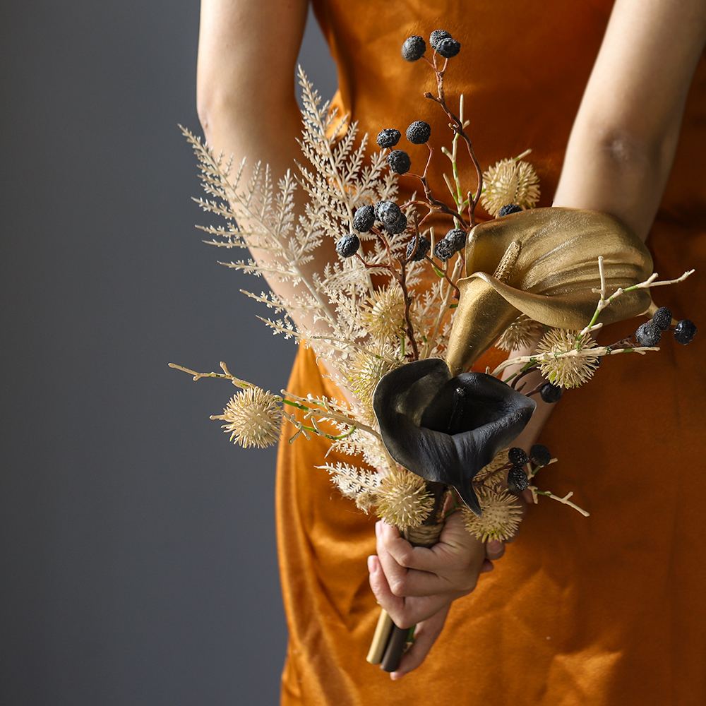 Ins Nordic Travel Time Simulation Flower Bouquet Wedding Travel Photography Prop Handheld Flower Home Décor Soft Décor