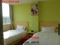 Guesthouse Bed Hotel Unit Dormitory Business Shortcut Hotel hotel Single Benchmark Room Bed Frame Writing Table Complete customization