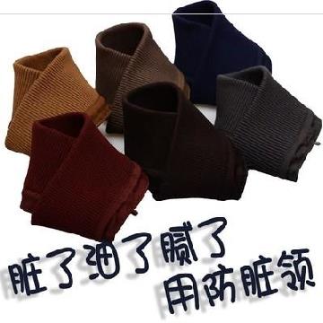  Down jacket false collar detachable adhesive collar white blue collars cotton clothes collar winter neck guard anti-dirty decorations