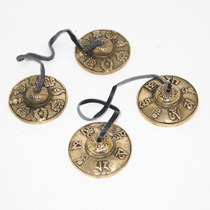 尼泊尔黄铜手工碰铃传统民族打击乐器碰钟瑜伽用品双磬叮夏铃撞铃