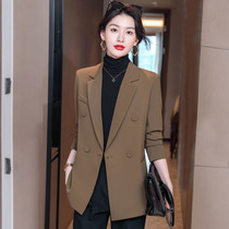 Mularsa Curry Small Suit Jacket Woman 2022 Chunqiu New Body Temperament Fashion Career West Suit Blouse